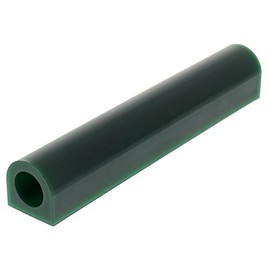 Carving Wax Ring Tube, Small Flat Side Tube, Dark Green | WAX-322.10