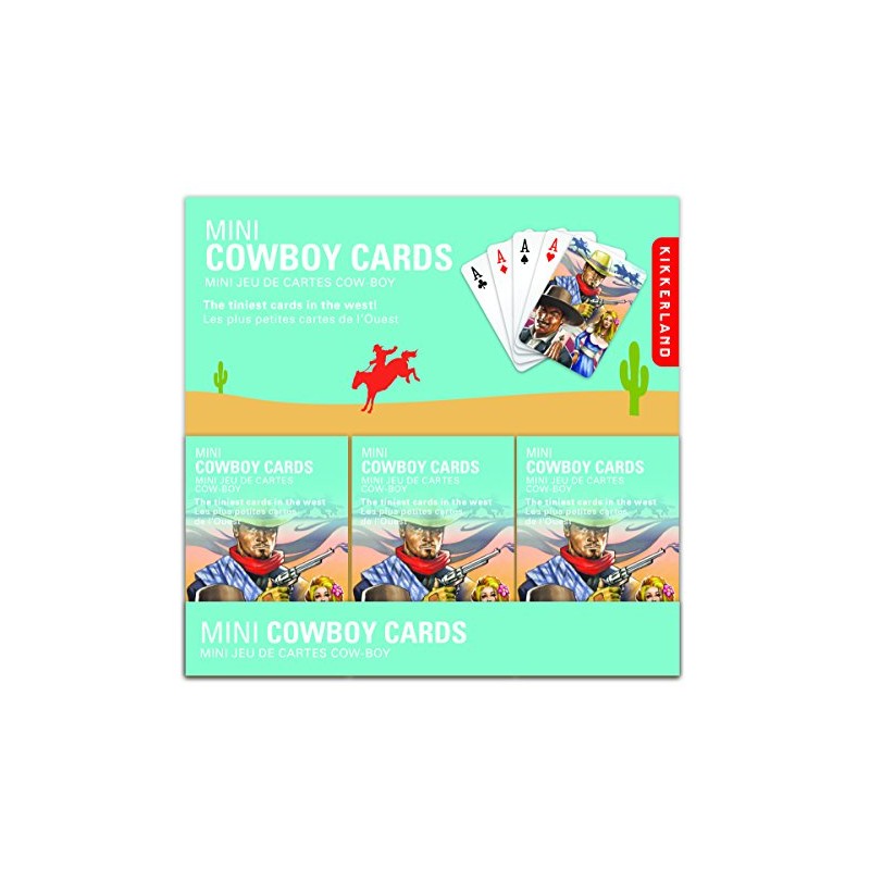Kikkerland Mini Cowboy Cards