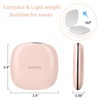 deweisn Compact Mirror, Lighted Travel Makeup Mirror with 1X/10X Magnifying