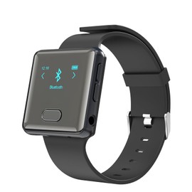 wiwoo MP3 Player with Bluetooth,Sport Bluetooth MP3 Player with Watch Band and Clip for Running Climbing Hiking Cycling Jogging Yoga with Voice Recorder Clock (No FM Radio) Micro SD Card up to 128GB