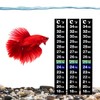 SunGrow Betta Stick-on Sticker Thermometers, 5.2 x 0.7 Inches, Green