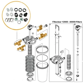Replacement Hosetail Pack For Oase Filtoclear 12000 - 30000 (15830)