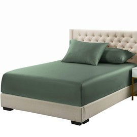 Royal Tradition Viscose Bamboo Fitted Sheets Split Top King Size Deep Pocket Super Soft Sheets Solid Teal