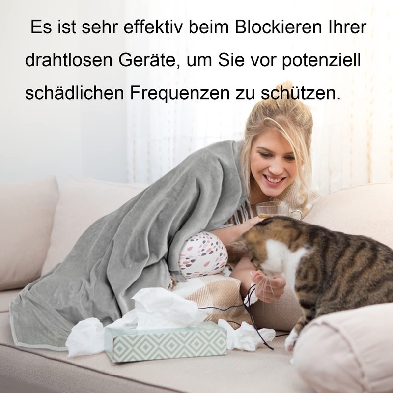 MYFUTUNITY EMF Bauchdecke, Strahlenschutzdecke für Schwangere und Kinder, Faraday-Stoff (102