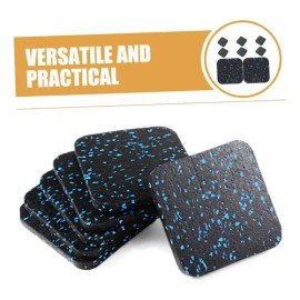 Besportble 8pcs Exercise Equipment Mat Exercise Pad Rubber                                                                                            