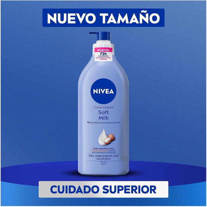 NIVEA Crema Corporal Body Soft Milk 625ml