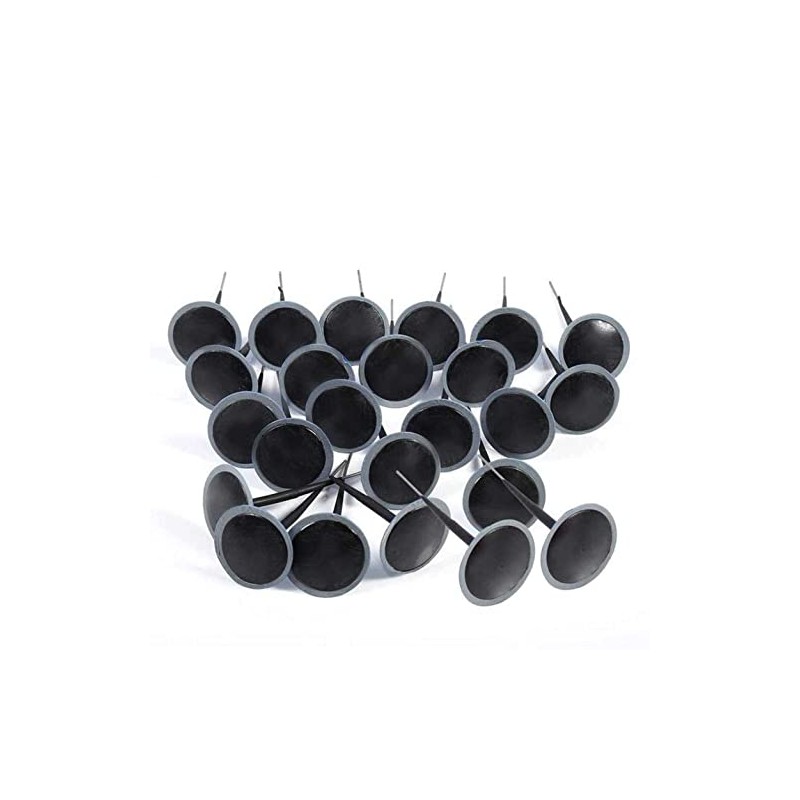 24 Pcs Automotive Tyre Repair Plug Patch 6mm Mushroom Nail