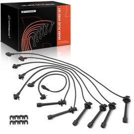 A-Premium Ignition Spark Plug Wires Set of 7 Compatible with Toyota Camry 1992-1993 & Lexus ES300 1992-1993, 3.0L, 5MM
