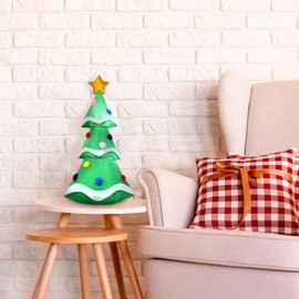 Fraser Hill Farm 2-Ft. Tall Tree Blow Up Inflatable with Lights, Indoor Christmas Inflatable Decoration for Desktop, End Table, Mini Inflatable Holiday Decor