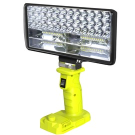 Cordless Work Light, 4000 Lumen Flashlight, Compatible with Batteries Ryobi 18V, 35W Super Bright LED, Perfect for Garage, Camping, Fishing & Emergencies, 10x5x6 inches, Durable & Portable