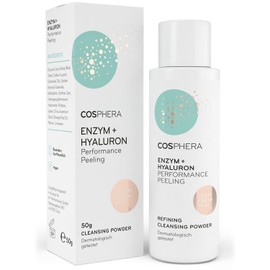 Enzyme Exfoliating Face with Hyaluronic (100% Vegan Enzyme Powder) - Gentle, Pore-Deep Facial Cleansing for Smooth Skin, for Reducing Pores and Against Acne & Pimples - Enzyme Peeling for All Skin