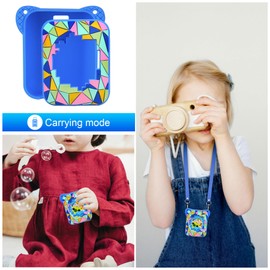 RAIALL Silicone Cover Case for Bitzee Magicals Interactive Toy Digital Pet, Kids Protective Bitzee Magicals Virtual Electronic Pet Lanyard Silicone Holder, Portable Travel Soft Silicone Sleeve, Blue