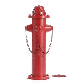 Phaxth 24" H Metal Fire Hydrant for Dogs to Pee On, Vintage Mid & Large Dog Fire Hydrant Pee Post for Outdoor Garden Decor