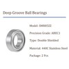 Kozelo 2pcs Deep Groove Ball Bearings 7mm x 13mm x