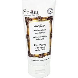 Sostar Face Peeling with Organic Donkey Milk, 75ml