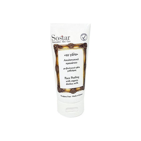 Sostar Face Peeling with Organic Donkey Milk, 75ml