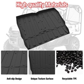 LitMiRaCle Bed Mat Liner for Honda Pioneer 1000-5 Accessories 2016-2025, TPE Rear Cargo Mat All Weather Protector Slush Liner, Replace# 0SP42-HL4-501