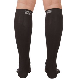 Zensah Ankle/Calf Compression Sleeves- Toeless Socks for Circulation, Swelling for Men and Women