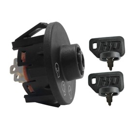 Ignition Starter Switch Replaces Toro Exmark 117-2221, Ignition Switch Ignition Starter Start Switch Ignition Key, Compatible Ignition Switch and Key Replacement Lawn Tractor