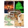Boho Beaded Bracelet,Tree of Life Pendant Multilayer Wooden Beaded Bracelet,