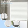 Ajadeblind Paper Blinds for Windows,Cordless Blackout Temporary Pleated Fabric Blinds,No