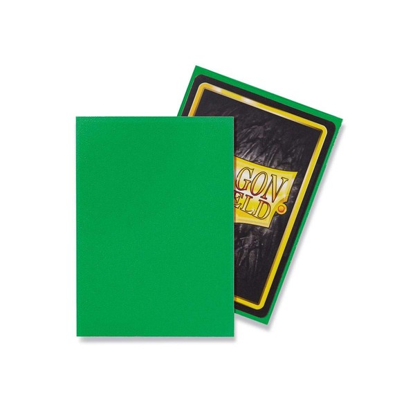 Dragon Shield 100 Count Standard Size Matte Deck Protector Sleeves (Matte Apple Green)