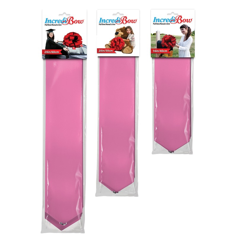 MasterBow IncrediBow Jumbo Flat Pull Bow, 20-Inch, Pink Lacquer