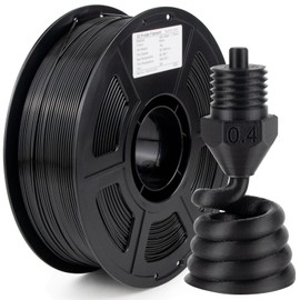 iSANGHU ASA Filament 1.75 +/- 0.02mm - UV/Rain/Heat Resistant Durable 3D Printer Filament, No Warping, Non Odor & Fumes - Perfect for Outdoor Functional Mechanical Parts, 1kg Spool/Black