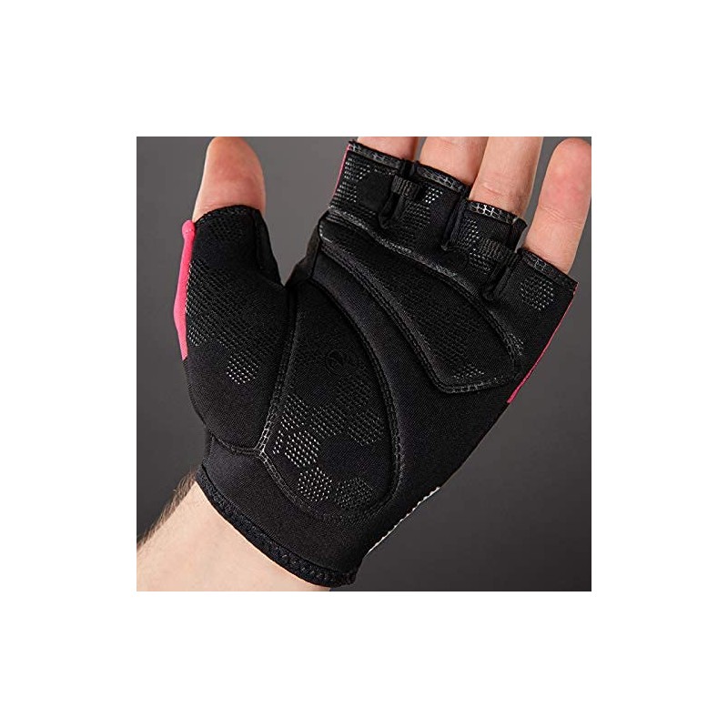Chiba Solar Cycling Gloves Short Black / Pink 2021 Size: