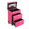ILWorkTLs Professional 3 in 1 Rolling Makeup Case on Wheels,Nail