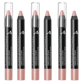 Manhattan Endless Stay 24h Eyeshadow Stick, 025, Voluptuous Pink, 3er Pack(3 x 3.25 ml)