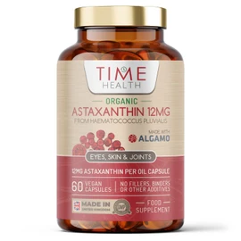 New: Organic Astaxanthin Oil 12mg - High Strength - Pure & Natural Astaxanthin - 60 Capsules - Carrageenan Free - Premium Algamo® Oil - Haematococcus Pluvialis - UK Made - Zero Additives - EU Source