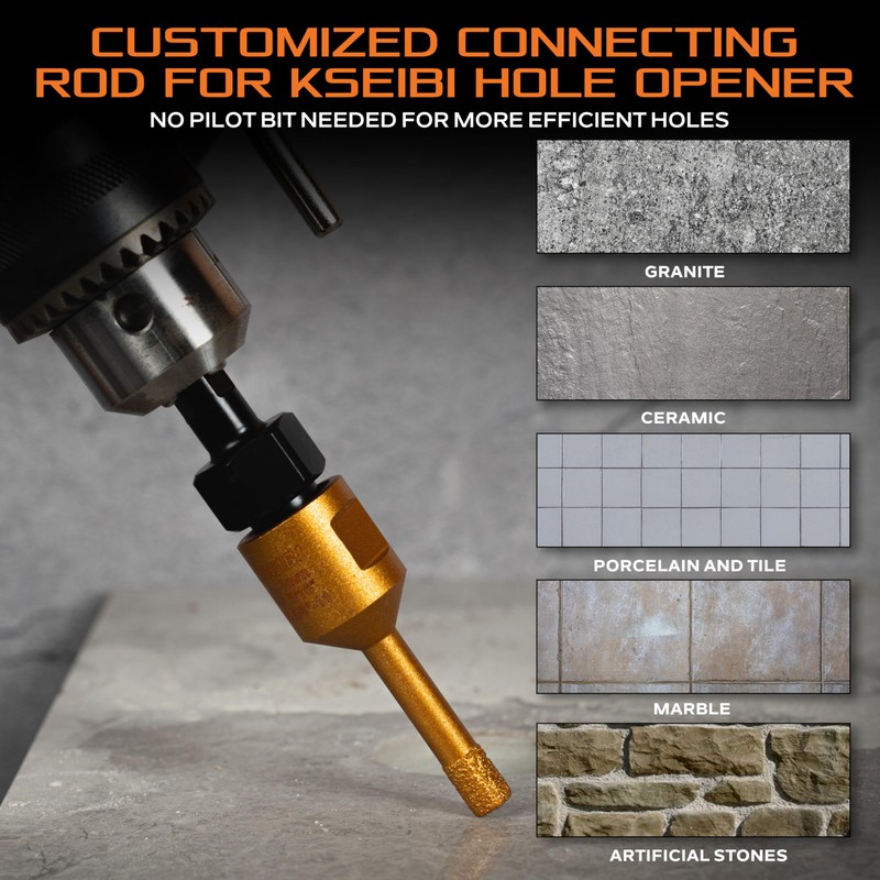 KSEIBI 617073 SDS-Plus Adapter for Holesaw and Diamond Core Bits,