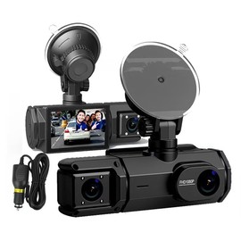 1080P Dual Dash Cam Front and Rear WiFi Car DVR with 32GB TF Card, Infrared Night Vision, 140° Wide Angle, G-Sensor, Emergency Lock, HDR, Loop Recording, 2 Inch HD Screen for Cars