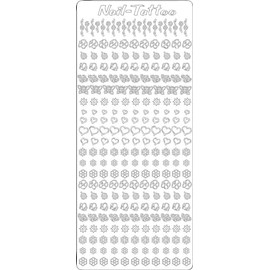 Nail Art Peel Off (Peel) Stickers for Nails, White
