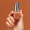 OPI Infinite Shine Long-Wear Dark Crème Finish Opaque Coral Nail