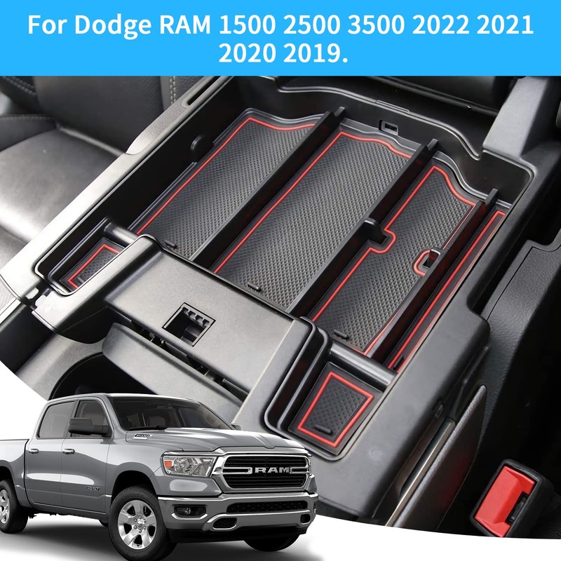 ROADGIVE Center Console Organizer Tray Fit for Dodge RAM 1500