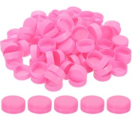 PATIKIL 38mm Plastic Bottle Caps for Craft, 200Pcs Reusable Protection Bottle Screw Lids for Lid Replacement DIY Craft Intelligence Development, Rose
