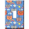 Toggle Wallplate, Single Light Switch Cover Plate - Cat Unicorn