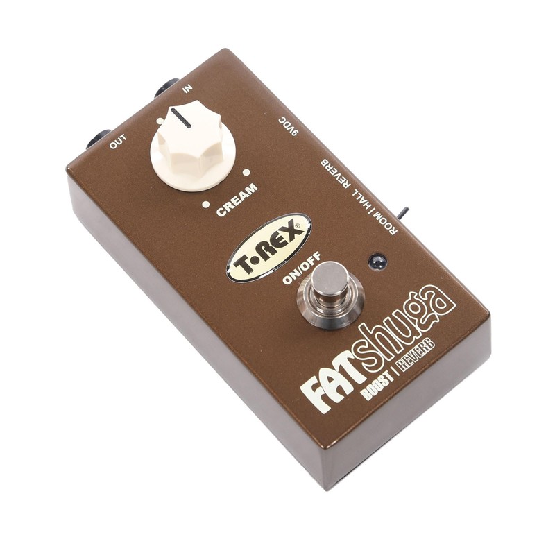 T-Rex Engineering FAT-SHUGA Reverb Guitar Effects Pedal with Overdrive/Boost Functionality