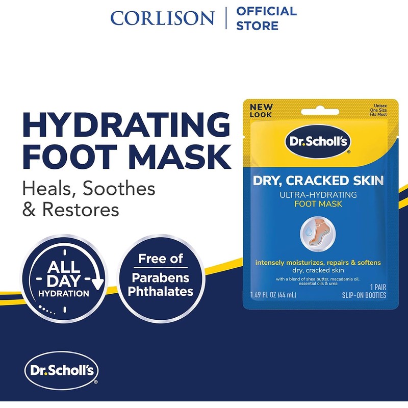 Dr. Scholl's Mascarilla para pies ultra hidratante 44 ml
