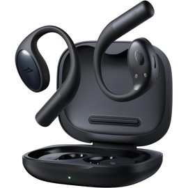 1MORE S51 Open Ear Headphones, Ultra-Lightweight Design, Secure Fit, Open Ear Earbuds Wireless Bluetooth, 40H Playtime, Bass More+ Technology, IPX5 Waterproof, Clear Calls, Game Mode - Black