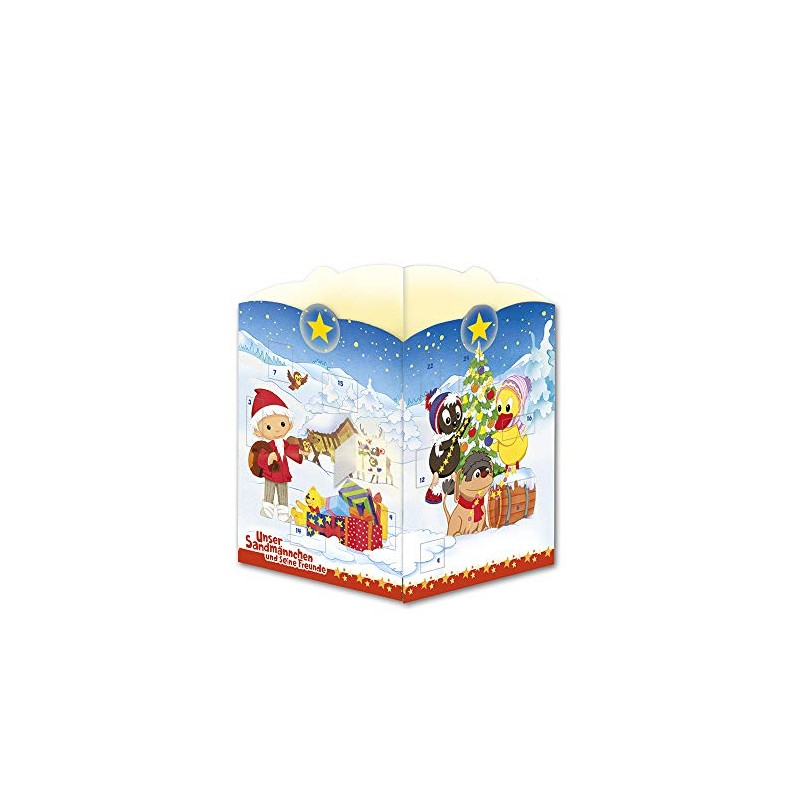Trötsch Unser Sandmännchen Postkarte zum Aufstellen Windlicht-Adventskalender Sandmann: Karte Weihnachtskarte
