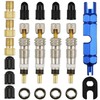 20pcs French Presta Valve Core Kit, Bicycle Valve Adapter with