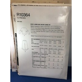 Simplicity MISSES LOUNGE PANTS & KNIT TOP Size U.S.(XS - XL) R10364 (S8995)