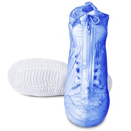 SULPO Waterproof Shoe Covers - Rain Cover Shoes - Rain Covers Shoes - Rain Covers Shoes - Overshoes Waterproof - Reusable Shoe Covers - Rain Cover Bicycle, blue