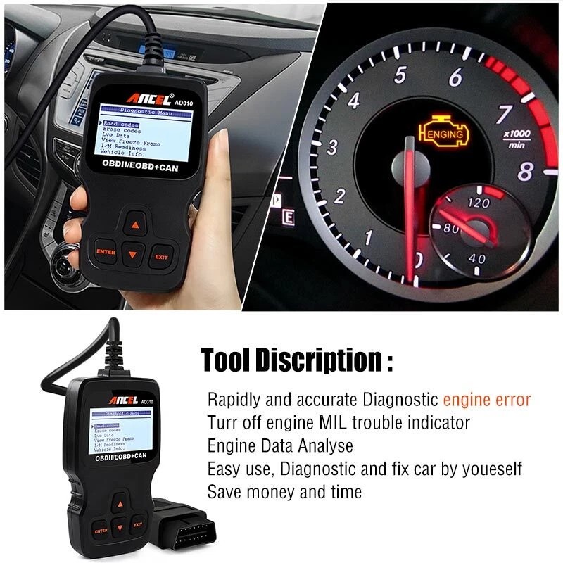 ANCEL AD310 OBD2 Scanner Engine Fault Code Reader Diagnostic Classic