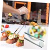Gatuida 4pcs Stainless Steel Pin Bone Tweezers Long Manicure Tweezers