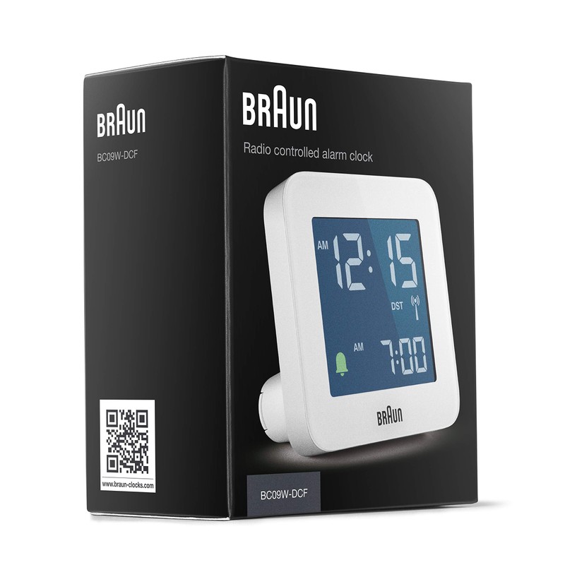 Braun Digital Radio Alarm Clock Central European Time Zone (CET)