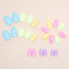 Short Fake Nails - Acrylic Press Ons, Almond Squoval Glossy